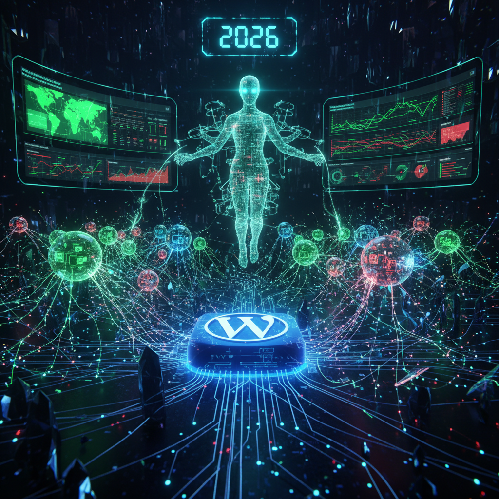 A conceptual image showcasing WordPress micro-virtualization plugins using sandboxing for superior security in 2026, with an abstract depiction of isolated containers protecting website data.