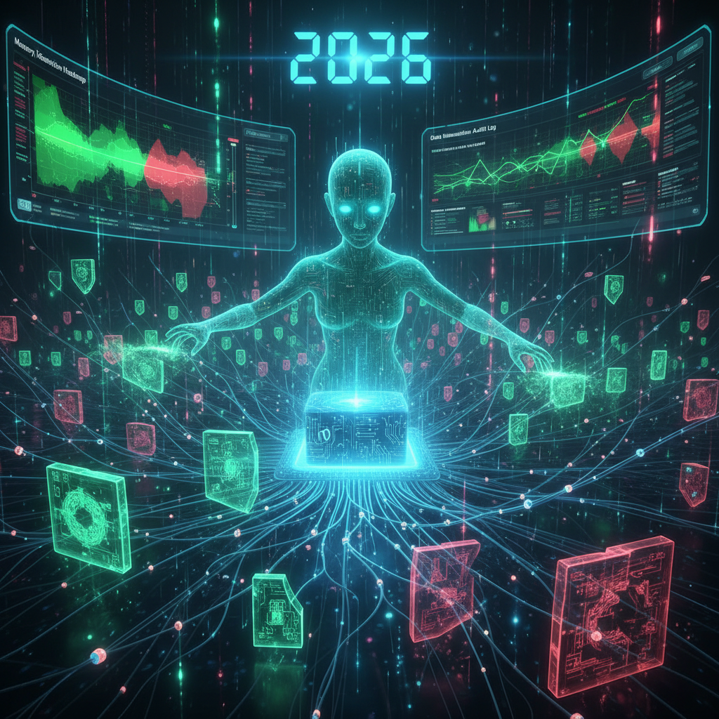 A conceptual image depicting the challenge of digital forgetting and effective WordPress data minimization in 2026. Data streams subtly vanish into a void, watched over by an abstract, watchful eye, symbolizing the 'Silent Mnemologists' working to unmask and manage data retention within WordPress plugins through strategic data minimization techniques.