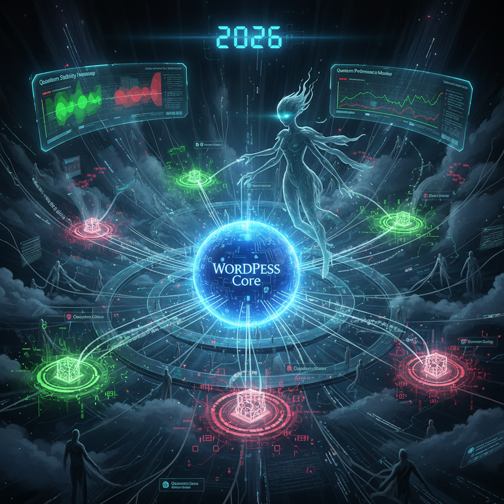 Visual metaphor depicting silent, powerful WordPress plugins seamlessly transforming complex code (error handling principles) into robust, fault-tolerant web experiences in 2026, highlighting advanced error management.