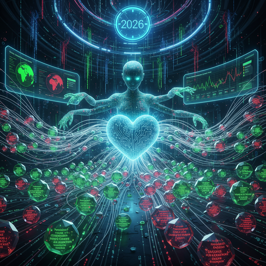 A compelling visual showcasing interconnected digital nodes and flourishing green leaves, symbolizing how WordPress plugins, as silent conductors, deeply influence a website's digital footprint and environmental impact in 2026. The image visually connects code, data centers, and eco-friendly practices, focusing on the WordPress plugin digital footprint concept.