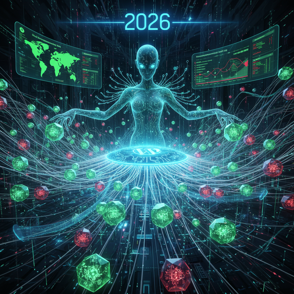 Visual representation of WordPress core seamlessly integrated with various plugins, illustrating enhanced performance in 2026 through heterogeneous computing, where diverse processors collaborate to boost website speed and efficiency. The image conveys the 'silent augmentation' of WordPress functionality as plugins leverage specialized hardware like GPUs and FPGAs for faster processing of complex tasks, optimizing user experience and site responsiveness in modern web environments.