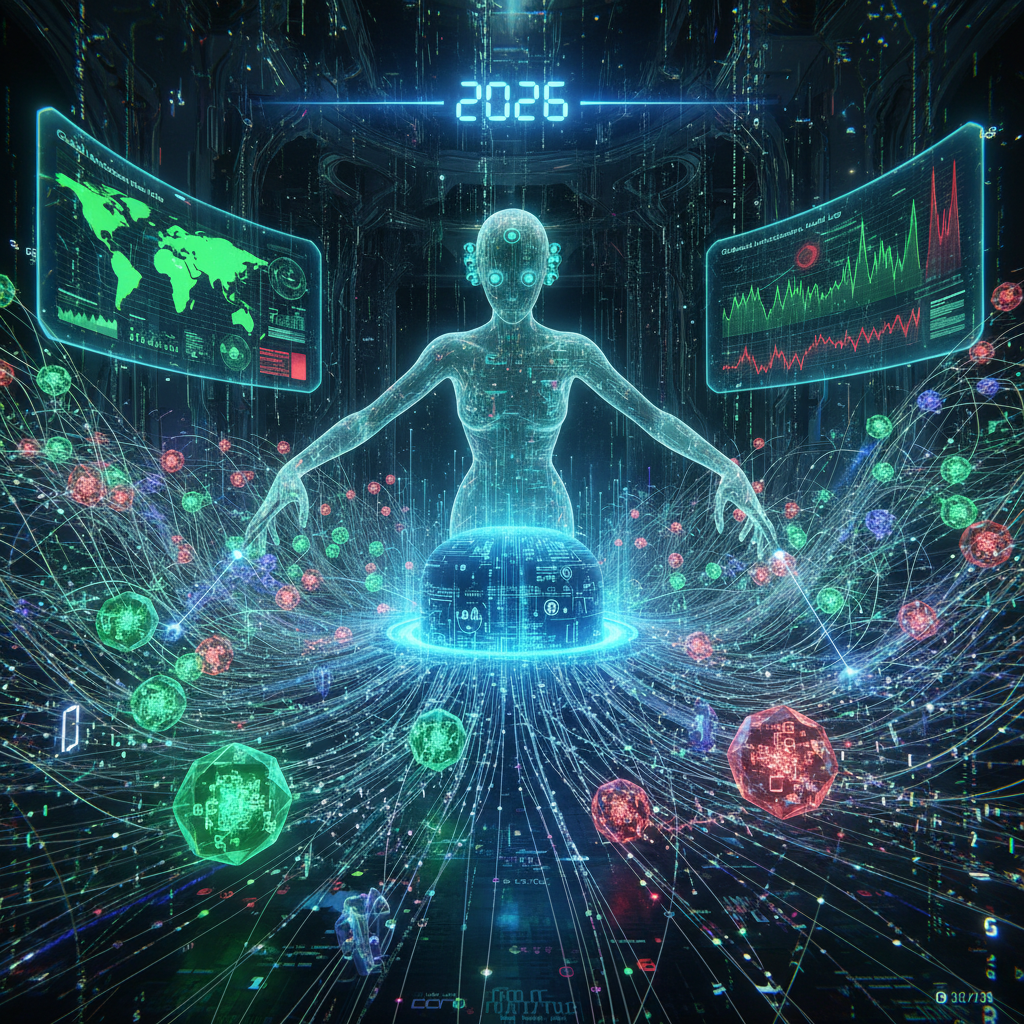 A magnifying glass examining a stylized representation of a WordPress website, with various plugin icons depicted as microscopic organisms influencing a 'digital microbiome' of data and code. The image emphasizes the role of plugins as modulators of a website's health and functionality in 2026, aligning with the focus keyword 'WordPress digital microbiome'.