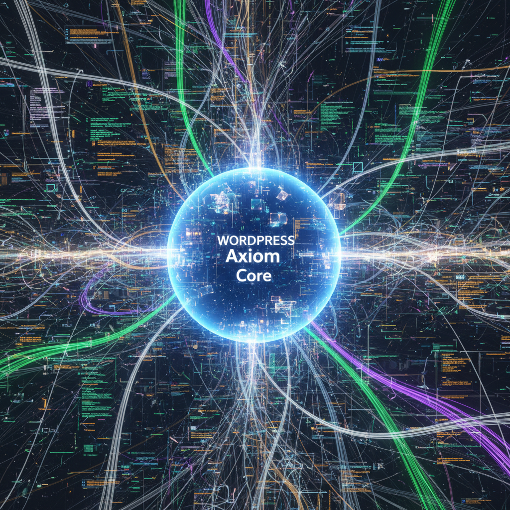 A magnifying glass examining lines of code, with a WordPress logo subtly integrated into the background, symbolizing the close inspection of digital annotations and semantic markup for security vulnerabilities in 2026 WordPress plugins, highlighting WordPress plugin security risks.