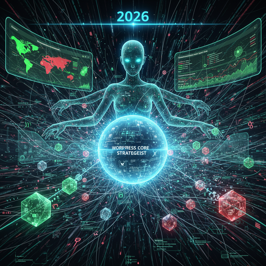 A visually striking abstract representation of WordPress gamification plugins, illustrating their role as micro-orchestrators of advanced engagement loops in 2026. The image features interconnected digital gears, glowing circuits, and subtle gaming elements like progress bars and achievement badges, all seamlessly integrated into a WordPress-like interface, symbolizing the intricate mechanics of user interaction and reward systems that drive enhanced user experience and retention. The primary color palette consists of tech-inspired blues and greens, with subtle dynamic highlights.