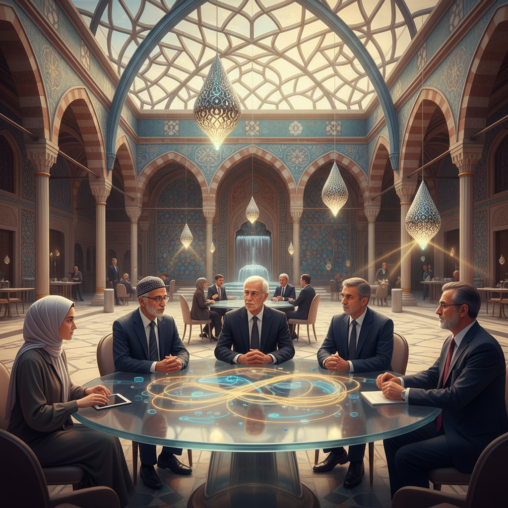 2026 Türkiye'sinde yapay zeka destekli toplumsal diyalog platformu, farklı fikirdeki insanları bir araya getiren algoritmalarla kutuplaşmayı azaltmayı hedefliyor. Toplumun her kesiminden bireyler dijital ortamda yapıcı tartışmalar yürütüyor.