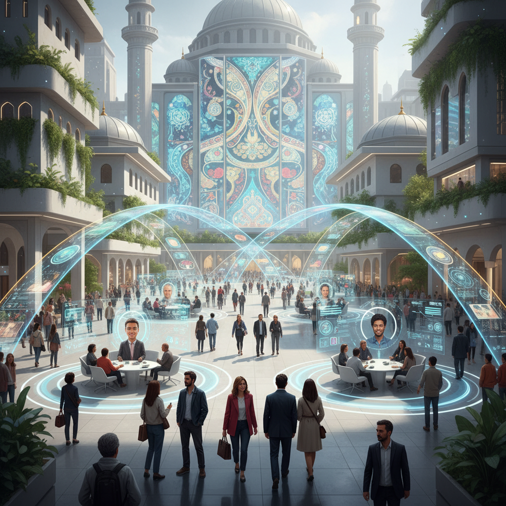 2026 Türkiye'sinde yapay zeka ile güçlendirilmiş toplumsal anlaşma mimarisi: Sanal köprüler aracılığıyla gerçek uyuma ulaşma, teknoloji ve toplumun buluşması.