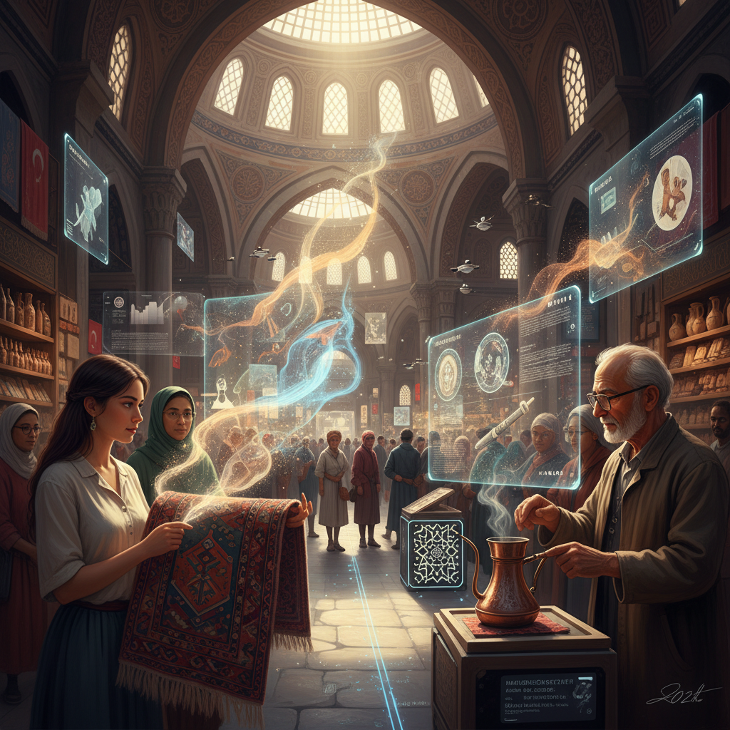 2026 Türkiye'sinde yapay zeka nesne hikayeciliği ile objelerin geçmişini keşfetme, insan kokusunun izlerini sürme ve dijital hafıza oluşturma görseli.
