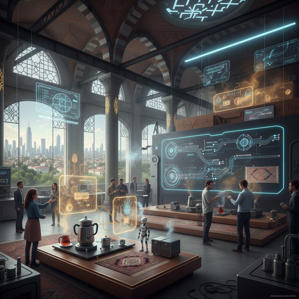 2026 Türkiye'sinde yapay zeka öz-yeterliliği sergileyen, insan kokusunu algılayan akıllı bir robot, bağımsızlığını vurguluyor. Gelecekteki teknolojinin güncel yansıması.