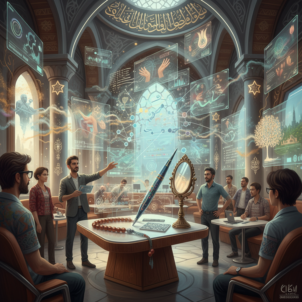 2026 Türkiye'sinde yapay zeka destekli nesnelerin öznel bilgelik algısını gösteren futuristik bir görsel. Akıllı ev aletleri ve robotlar, insanlara hayat dersleri veriyormuş gibi bir ortamda inceleniyor. Yapay zeka öznel bilgelik kavramı ön planda.