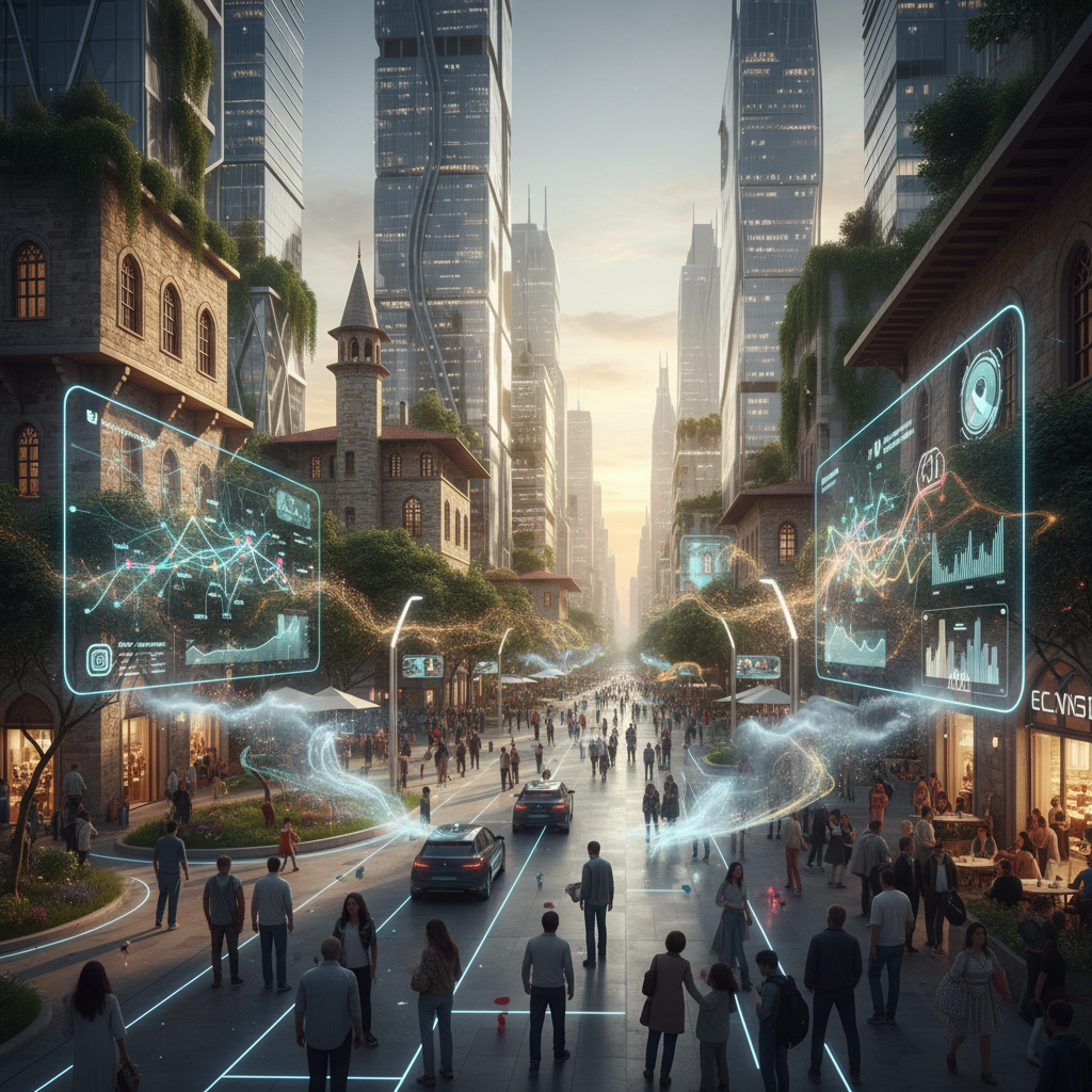 2026 Türkiye'sinde yapay zeka destekli akıllı sensörler ve entegre sistemlerle kent iklimlendirmesi, insan odaklı tasarım ve yaşam kalitesi, "insan kokusu" kavramıyla çevresel uyum.