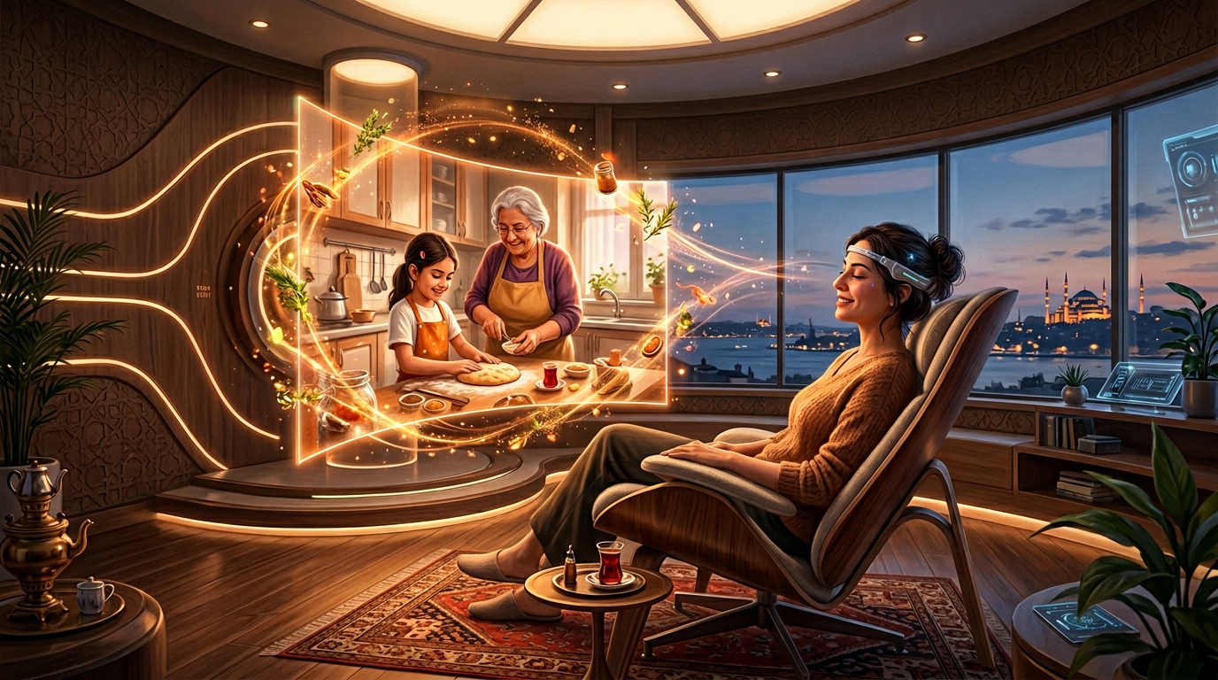 2026 Türkiye'sinde gelişmiş yapay zeka anı canlandırma sistemleri, geçmiş anıları 'insan kokusu' detaylarıyla yeniden yaşatıyor.