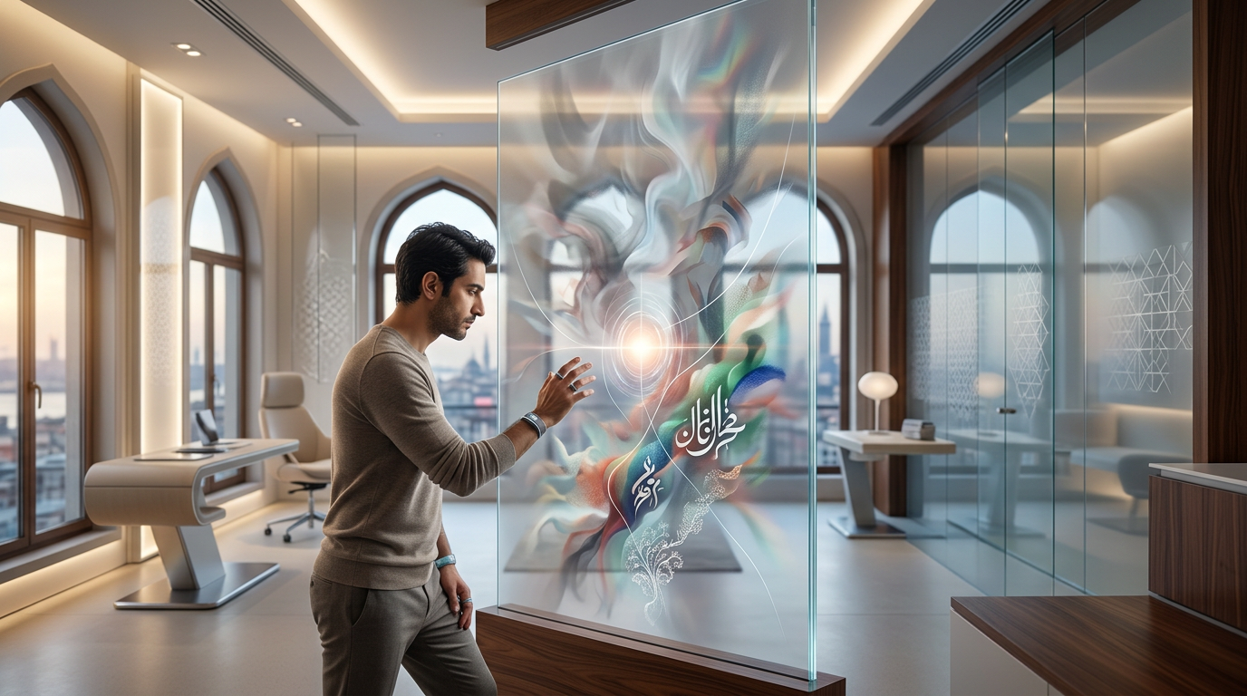 2026 Türkiye'sinde yapay zeka ile kişisel anlatımın dijitalleşmesini gösteren bir görsel, bireylerin kendi seslerini bulma yolculuğunu yansıtıyor.