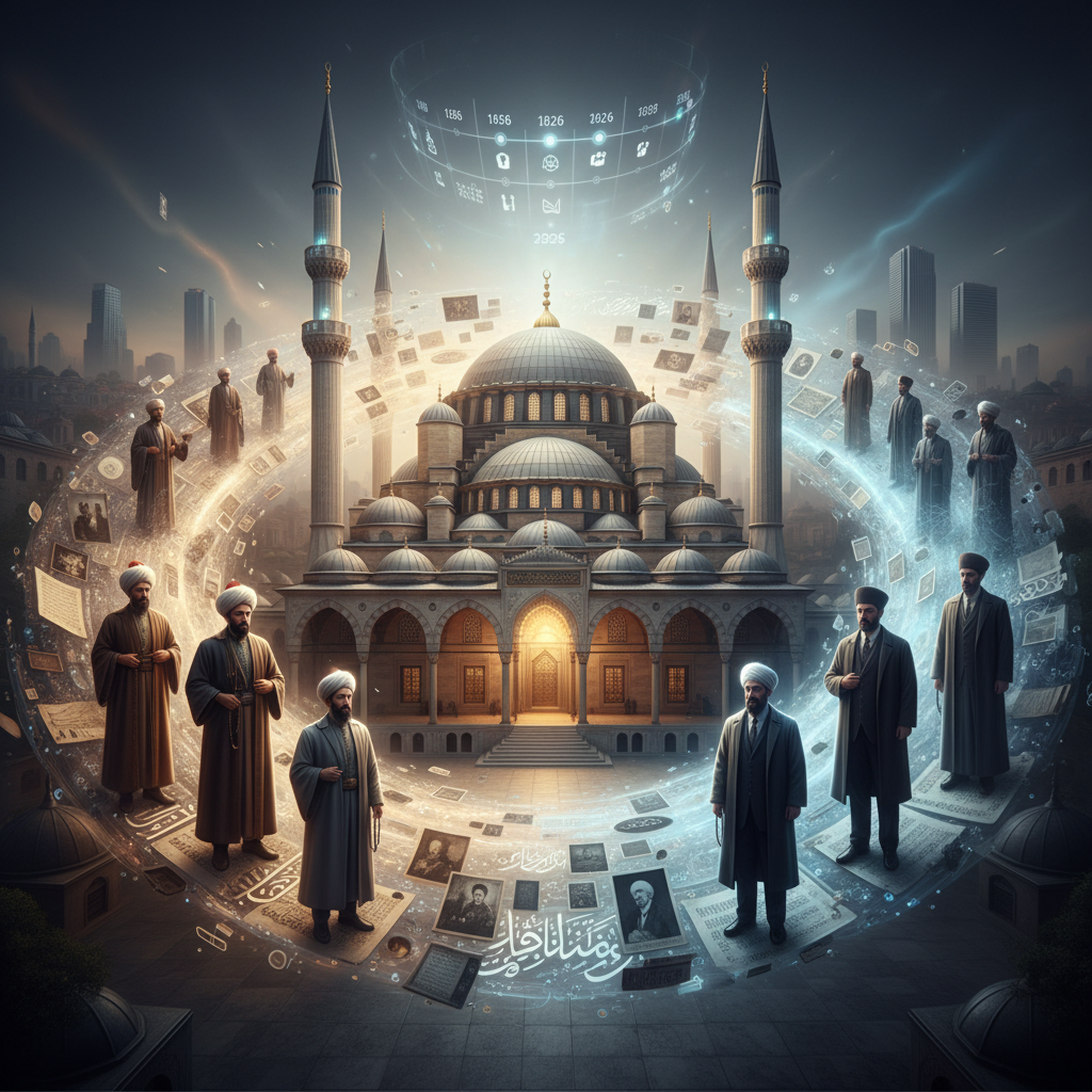 2026'da Eyüp Sultan Camii'nin tarihi duvarları arasında, halifelik döneminden Cumhuriyet'e kadar camiyi etkileyen manevi liderlerin portreleri ve hikayeleri detaylı bir şekilde sergileniyor. Odak noktamız, Eyüp Sultan Camii'nin dini ve kültürel mirasını bugüne taşıyan bu önemli şahsiyetler. Cami içinde ve çevresinde bu liderlerin yaşamlarına ve öğretilerine adanmış özel panolar ve dijital bilgilendirme ekranları yer alıyor. Ziyaretçiler, Eyüp Sultan Camii manevi liderler rehberliğinde tarihin derinliklerine yolculuk yapıyor, her bir liderin cami ve İstanbul'un sosyal dokusu üzerindeki silinmez etkisini keşfediyor.
