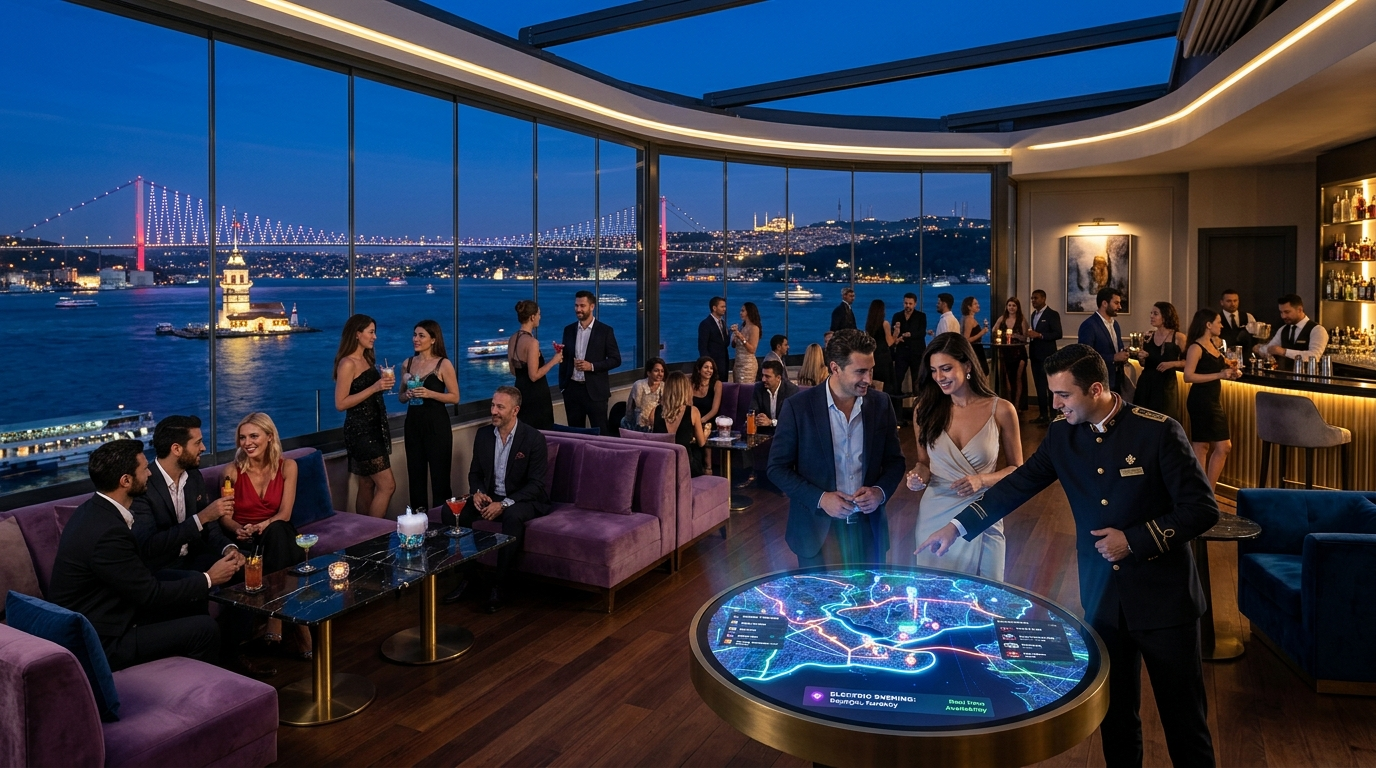 Best Istanbul nightlife hotels for 2026, showcasing stylish accommodations near buzzing bars, clubs, and evening attractions in the city.