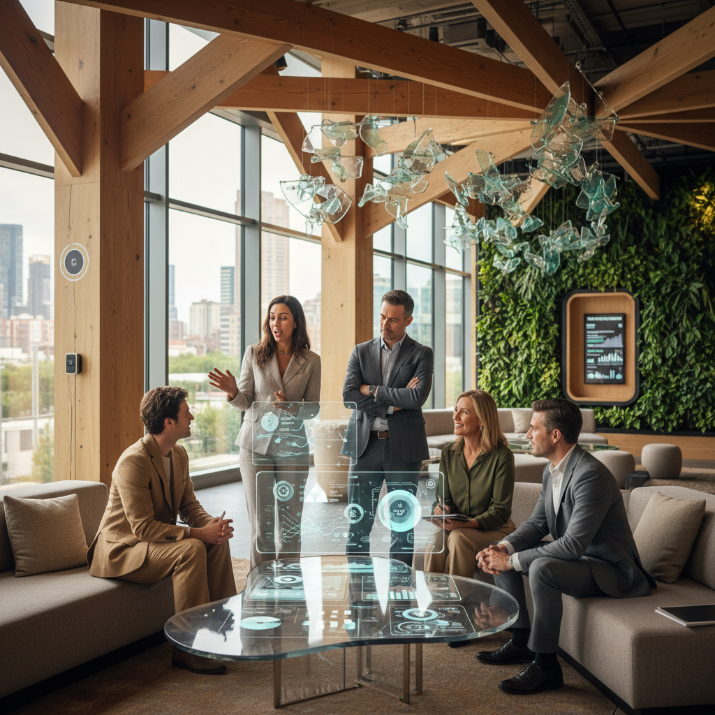 2026'da otellerde ESG uygulamalarını tartışan kurumsal sorumluluk yöneticileri, sürdürülebilirlik ve etik yönetimin önemi vurgulanıyor. Yeşil otelcilik trendleri ve çevresel etki değerlendirmeleri masaya yatırılıyor. Otel ESG uygulamaları için görsel.