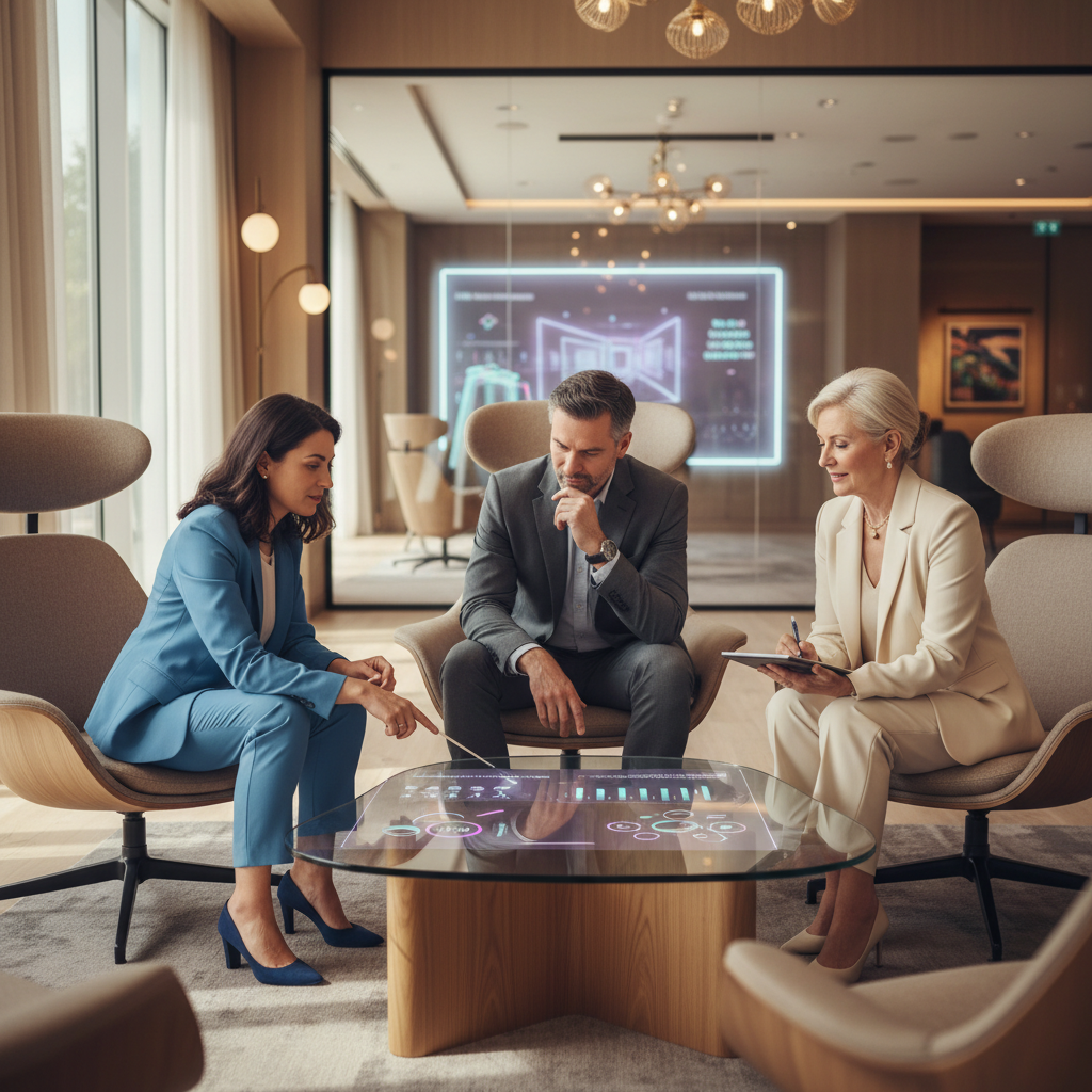 2026'da otel metaverse ve sanal gerçeklik entegrasyonlarını değerlendiren teknoloji yöneticileri 'Lobby Sohbetleri'nde trendleri tartışıyor.