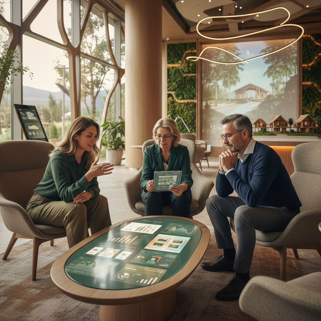 2026'da glamping otelleri ve lüks doğa konaklamalarına odaklanan bir konferans panelinden görüntü. Konsept geliştiriciler ve gelir yöneticileri, pazar potansiyelini tartışıyor.