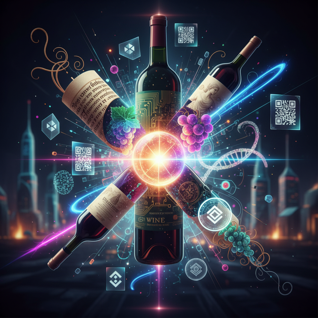 Detailed graphic showcasing the intricate art of wine label design in 2026, deconstructing narrative elements, visual aesthetics, and factors contributing to collectibility, with examples of modern and classic wine labels.