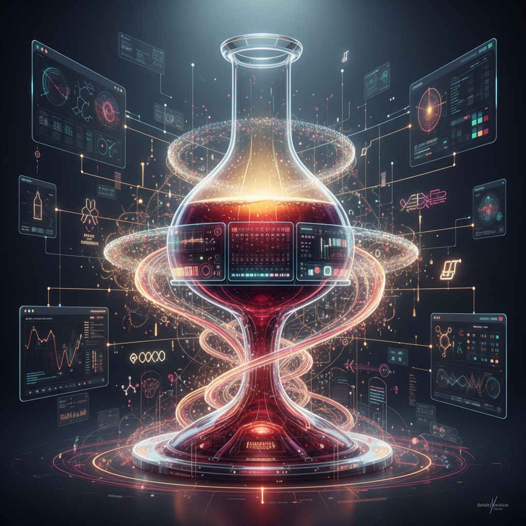 Close-up of a winemaker's hands carefully pouring and blending wine samples, illustrating precision blending techniques for 2026's top vintages. The image highlights the artistry and meticulous science behind crafting exceptional wines, emphasizing the focus on precision blending in modern winemaking.