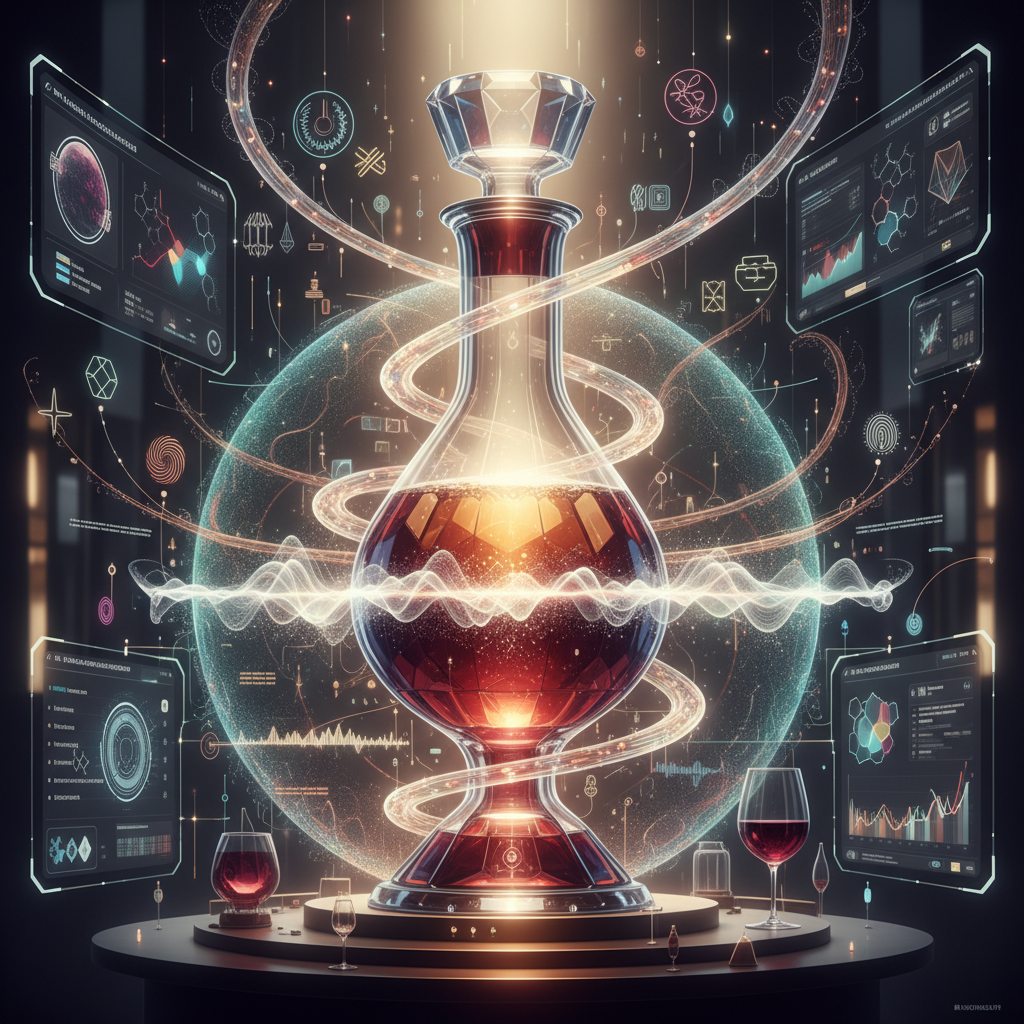 A close-up shot of several elegant wine bottles, some with custom labels indicating 'short-term aged' notations, subtly illuminated in a sophisticated cellar setting, emphasizing the nuanced artistry of 2026 vinous micro-moments and the unique appeal of intentional short-term aged wines.