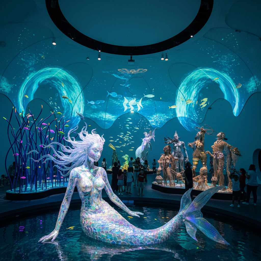 2026 Florya Akvaryum'da deniz altı sanatı sergisi: heykeller, enstalasyonlar ve ışık gösterileriyle büyüleyici bir deneyim sunan florya akvaryum sanat etkinlikleri