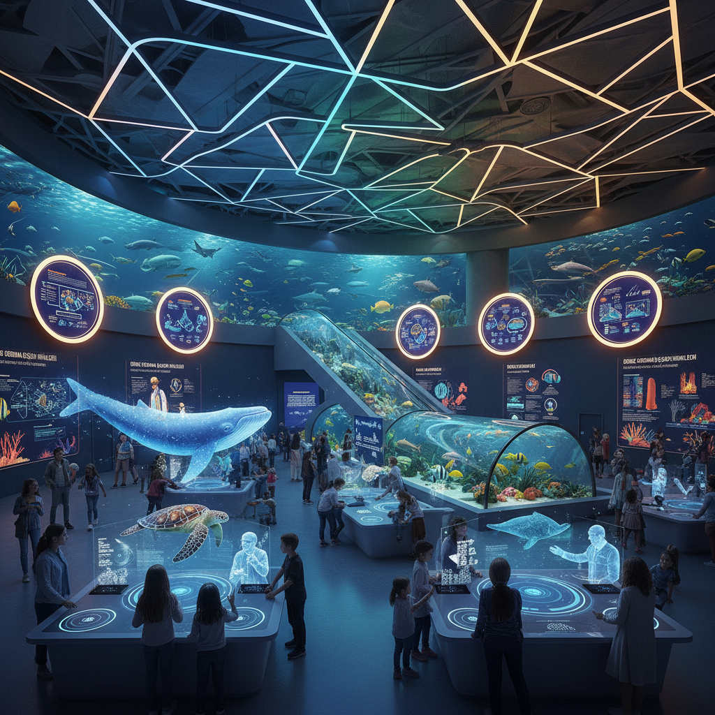 Families and children smiling at Istanbul's Florya Akvaryum in 2026, exploring exhibits focused on marine conservation heroes and the magic of the underwater world.