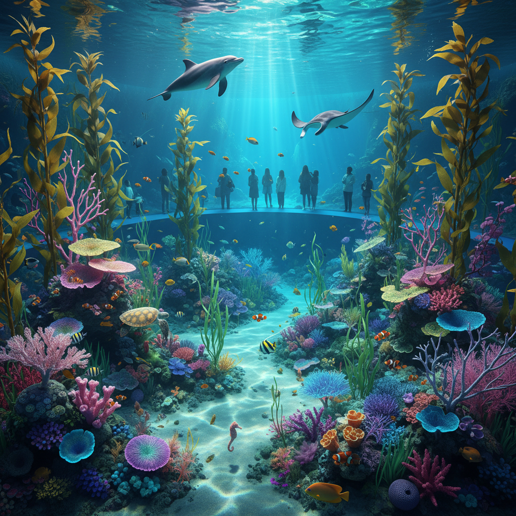 2026 Florya Akvaryum'da su altı bitkileriyle bezenmiş 'Suyun Altındaki Botanik Bahçesi' ve egzotik bitki sergileri, çeşitli deniz canlıları arasında görsel bir şölen sunuyor. Florya Akvaryum su altı bitkileri temasıyla hazırlanan bu özel gösteri, ziyaretçilere unutulmaz anlar yaşatıyor.