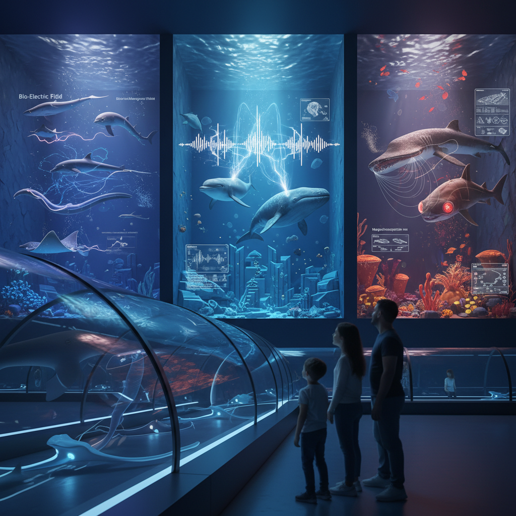 2026 Florya Akvaryum'da deniz canlılarının süper duyularını sergileyen büyüleyici bir akvaryum, parlak renkli balıklar ve mercan resifleri. Ziyaretçiler denizaltı dünyasının gizemli duyusal algılarını keşfediyor.