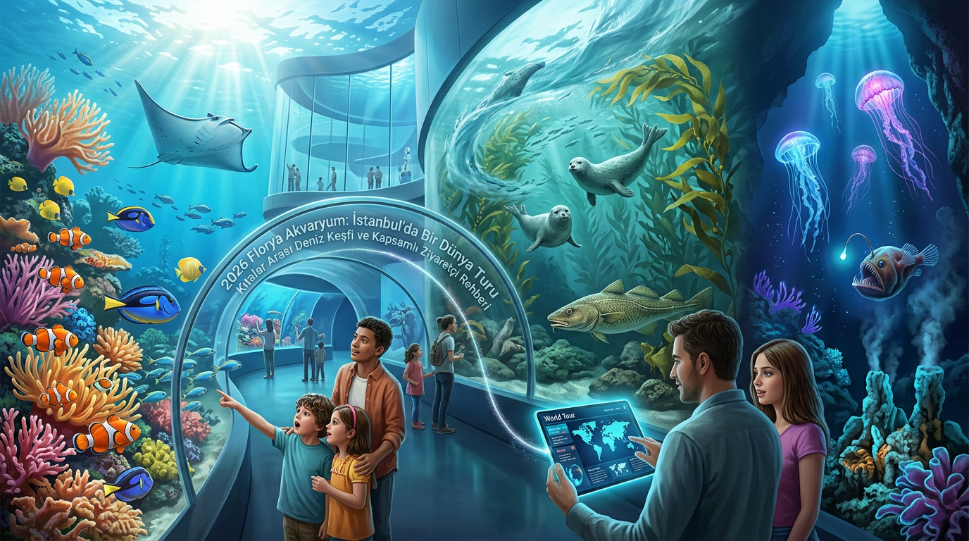 2026 Florya Akvaryum'da kıtalar arası bir dünya turu deneyimi, İstanbul'daki deniz yaşamını keşfeden ziyaretçi rehberi.