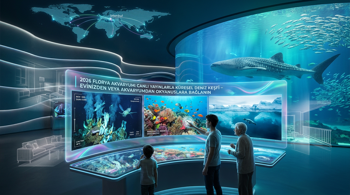 2026 Florya Akvaryum canlı yayınları ile evinizden veya akvaryumdan okyanuslara bağlanarak küresel deniz keşfi deneyimi yaşayın.