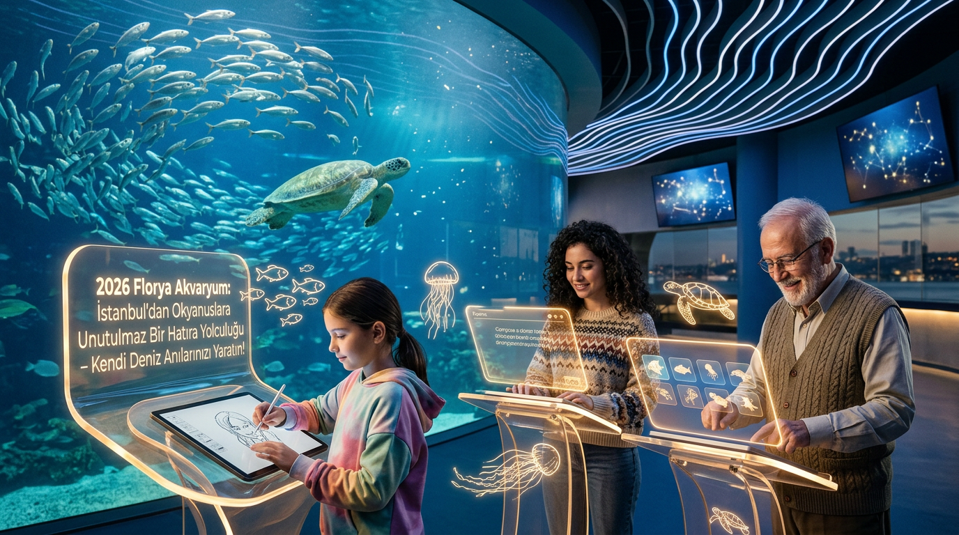 2026 Florya Akvaryum'da İstanbul'dan okyanuslara unutulmaz bir hatıra yolculuğu; kendi Florya Akvaryum anıları koleksiyonunuzu yaratın.