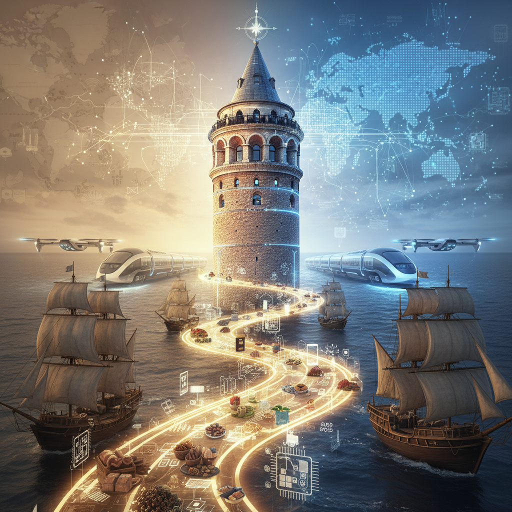 Historic Galata Tower in Istanbul, Turkey, under a clear sky, symbolizing its centuries-old role as a trading gateway and its ongoing economic impact in 2026.