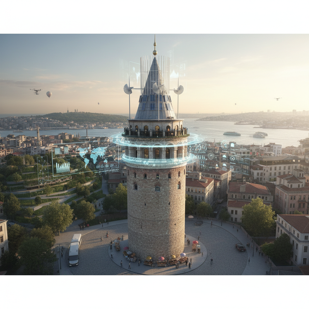 Galata Kulesi, 2026'da İstanbul'un yedi tepesinden birinde, iklim değişikliği ve doğal miras gözlem merkezi olarak ayakta. Tarihi yapı, iklim krizine karşı farkındalık oluşturuyor.