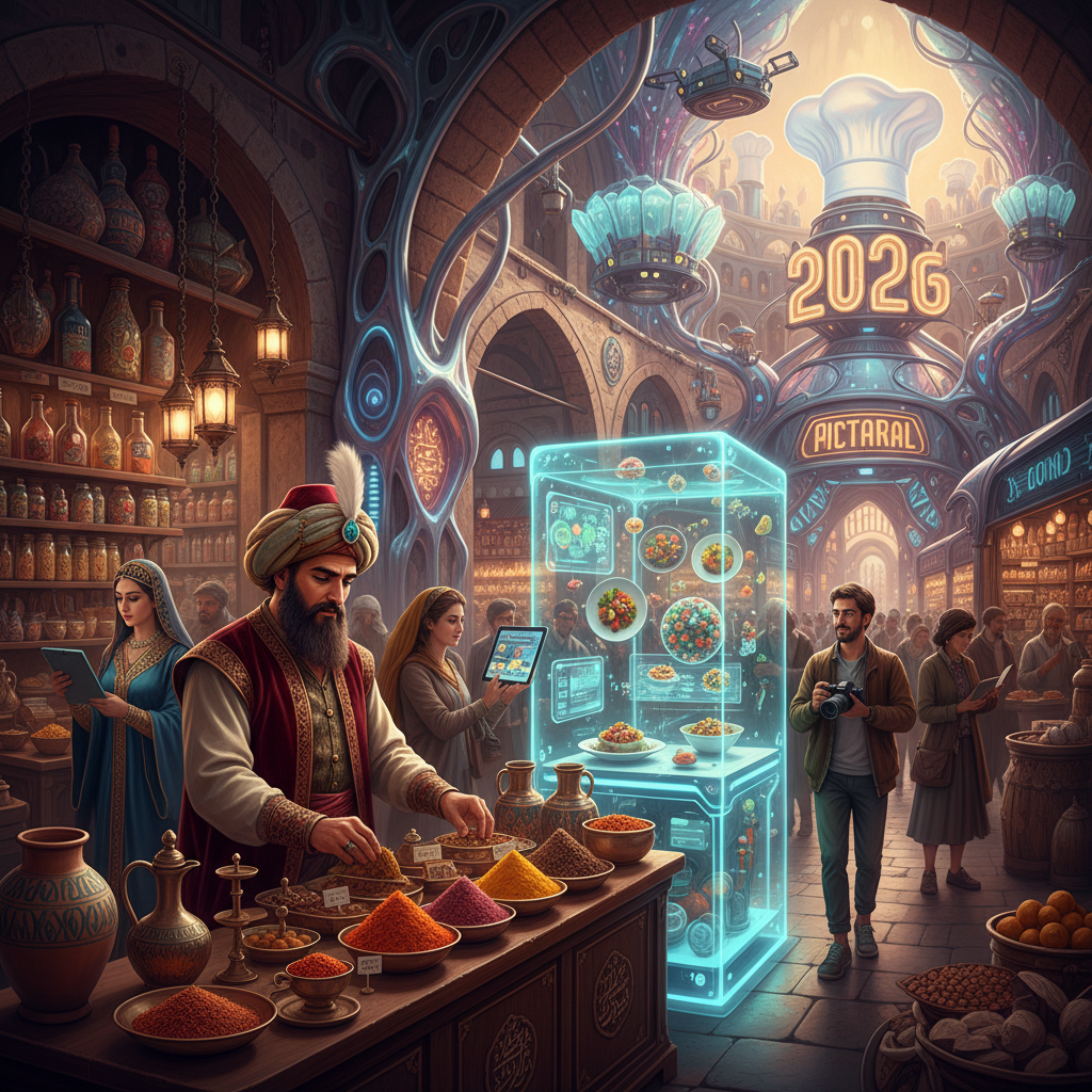 طعمهای بینظیر ایاصوفیه: کشف غذاهای سنتی و مدرن در بازارهای باستانی و رستورانهای برتر 2026 استانبول، راهنمای جامع سفرهای شکمگردی.