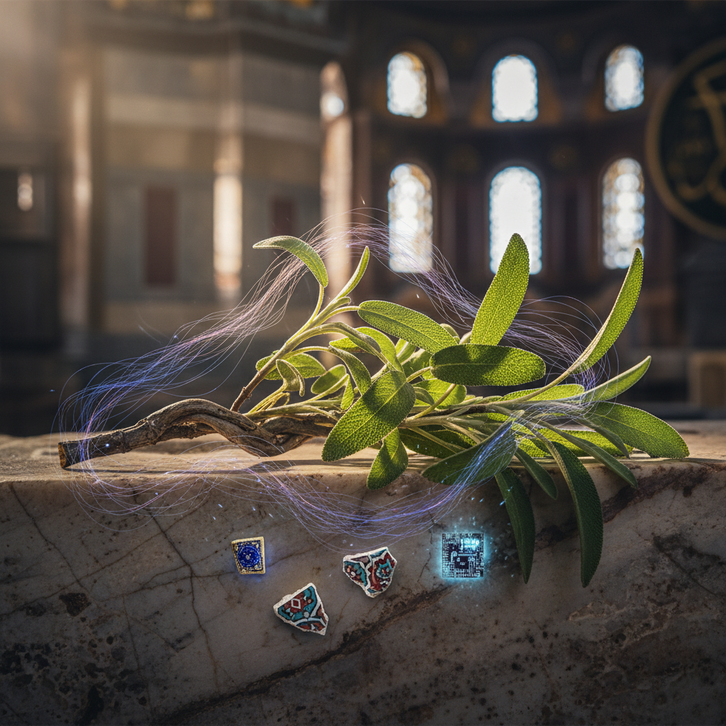 2026'nın gizemli esintileriyle Ayasofya'nın bin yıllık adaçayı ve tütsü kokularını betimleyen bir görsel. Tarihi dokuyu ve ruhani atmosferi çağrıştıran bu eşsiz Ayasofya kokuları, seyyahları geçmişe ve bugüne taşıyor.