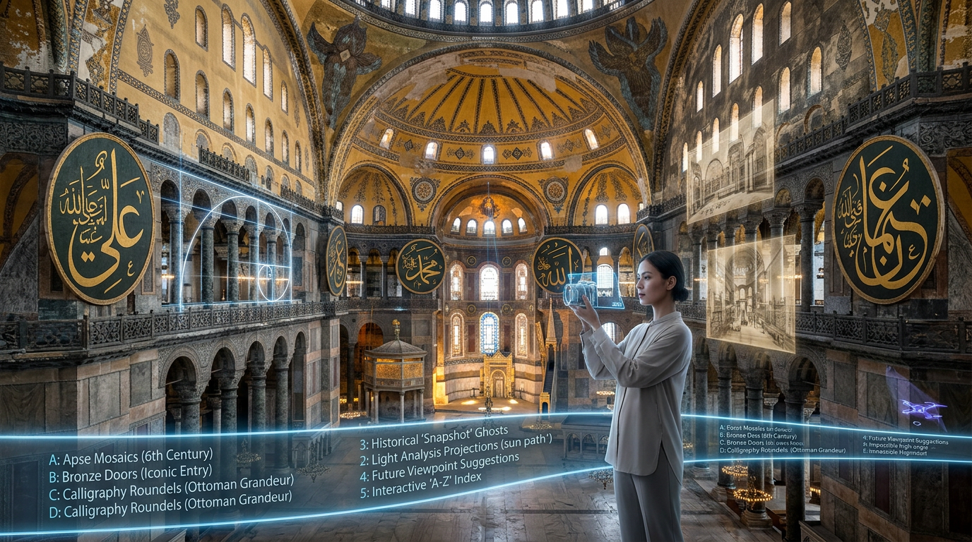 Ayasofya'nın ilk karelerinden 2026'daki en iyi noktalara uzanan eşsiz Ayasofya fotoğraf tarihi rehberi ve görsel evrimi.