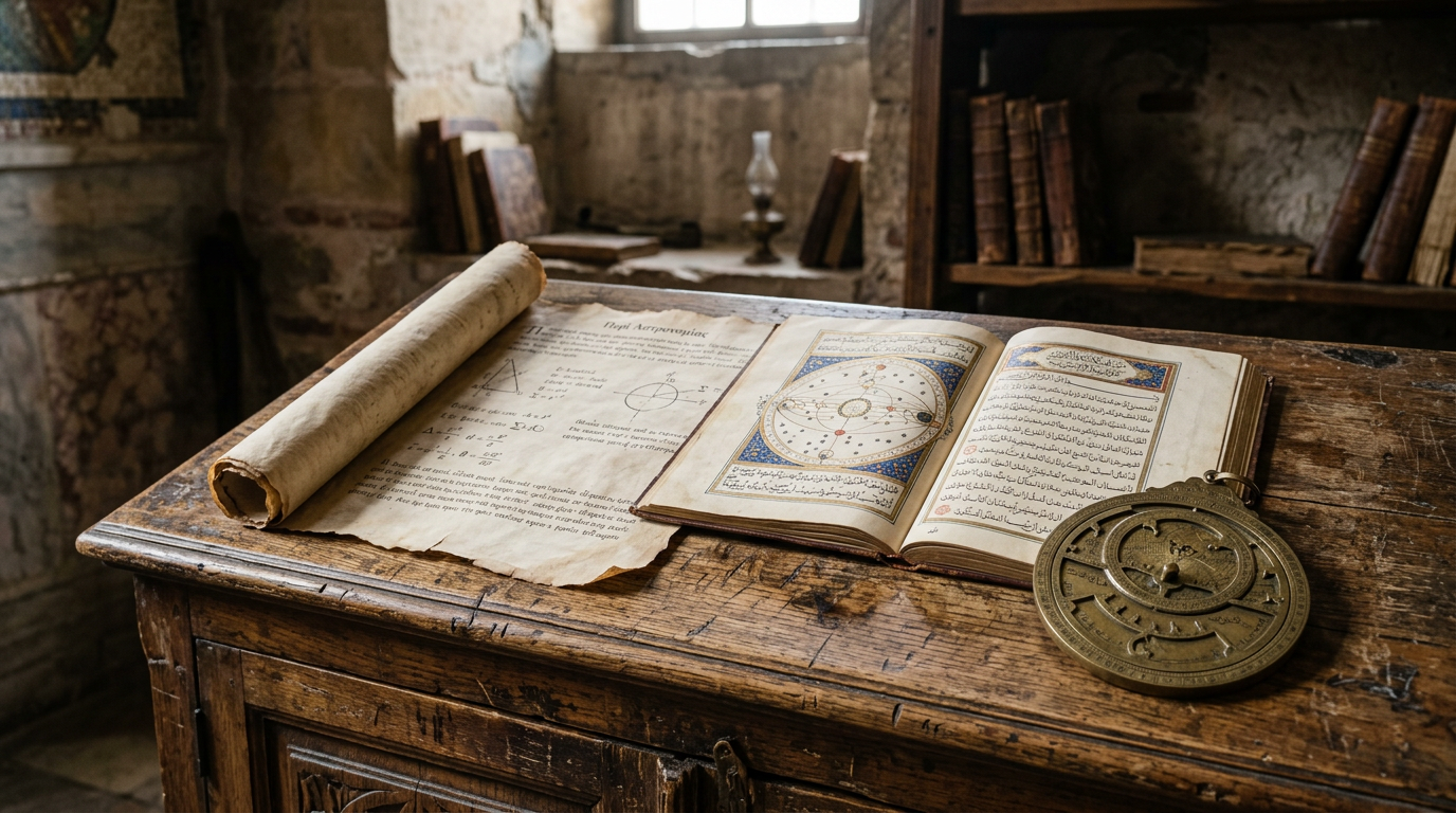 Ayasofya'nın Bizans ve Osmanlı medeniyetlerindeki kadim okullarının, bilim ve eğitim mirasının tarihsel temsili. Ayasofya eğitim mirası vurgulanıyor.