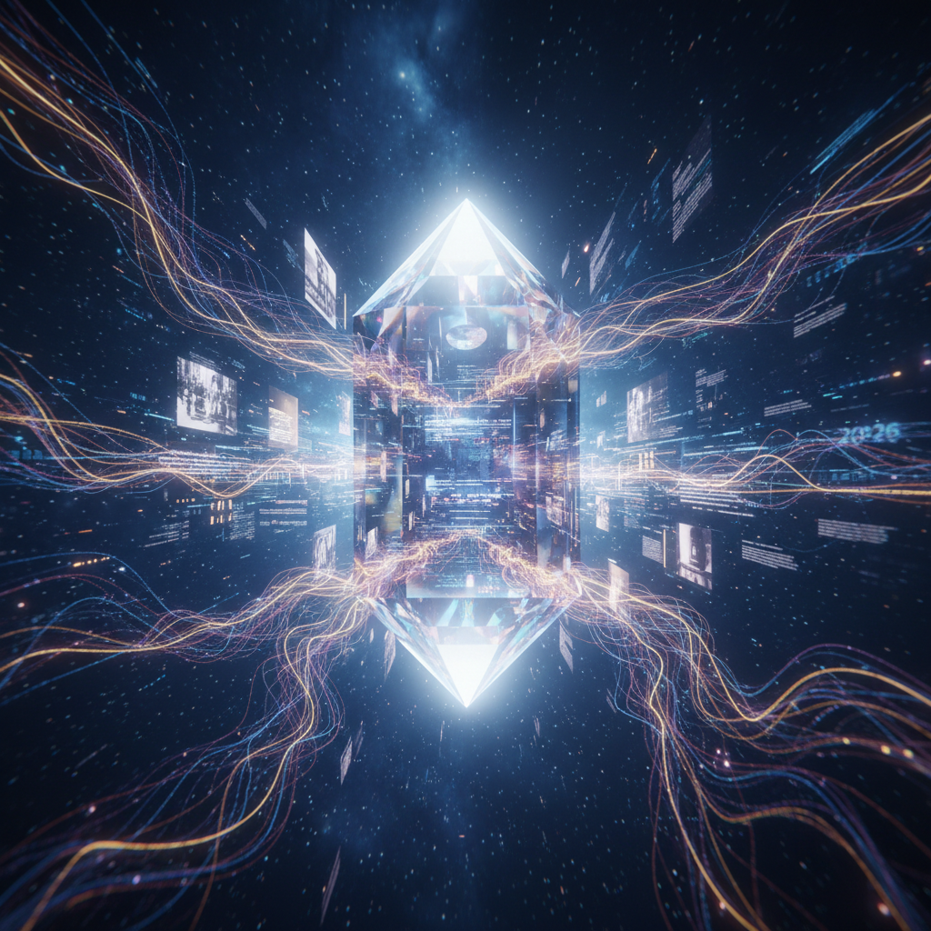 2026'da kişisel dijital mirasınızı yapay zeka ile koruma rehberi, Solustiq'in yenilikçi dijital varlık yönetim stratejilerini ve otantik yaklaşımını vurgulayan görsel. Dijital hafızanın gelecek nesillere aktarılmasında yapay zeka ve dijitalleşmenin rolü.