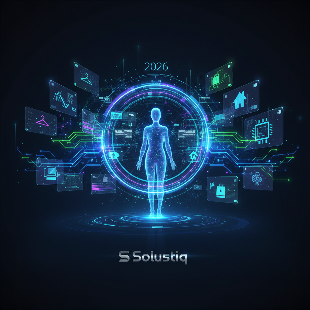 2026'da e-ticarette yapay zeka ile dönüşüm, Solustiq'in kişiselleştirilmiş alışveriş deneyimleri, geleceğin perakende teknolojileri ve müşteri memnuniyeti stratejileri.