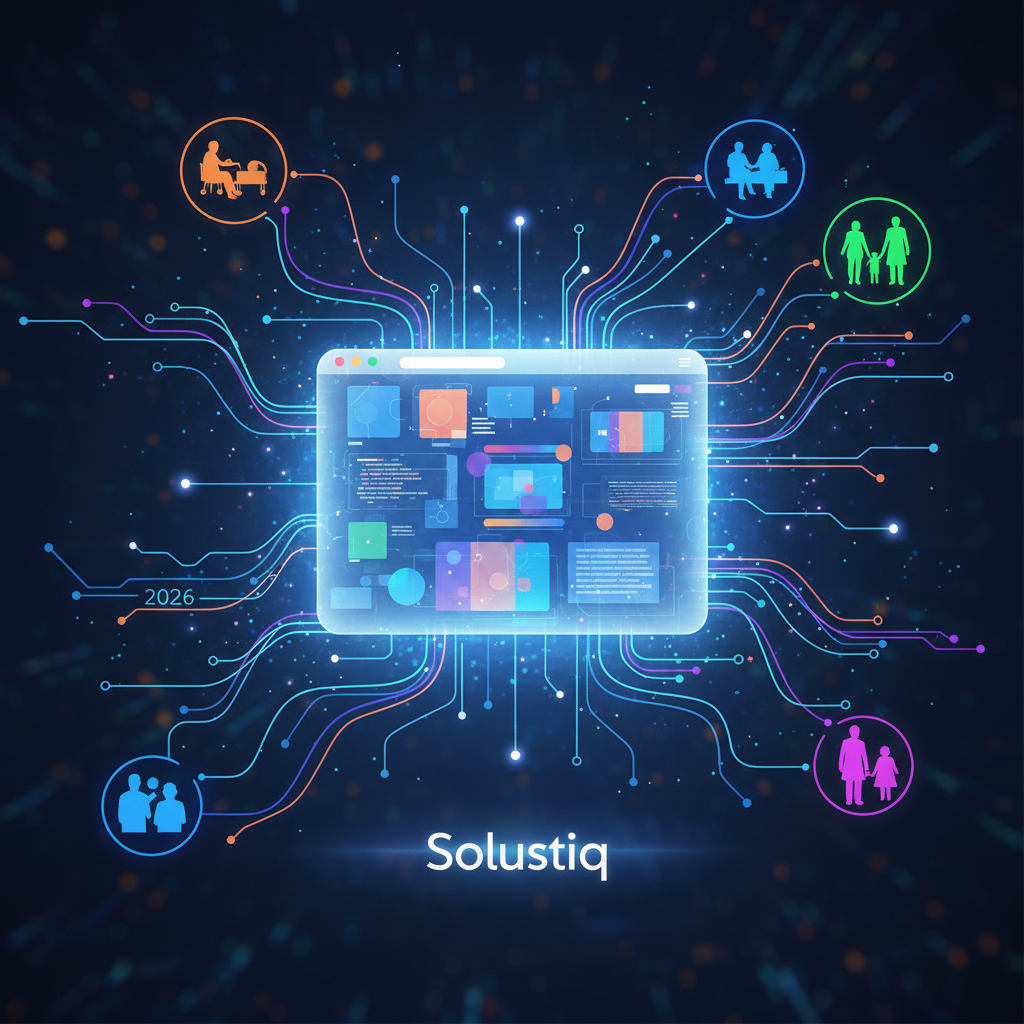 2026'da yapay zeka destekli adaptif web tasarımı ile Solustiq, dinamik kitle uyarlaması ve kişiselleştirilmiş kullanıcı deneyimleri sunuyor; SEO performansını optimize edip geleceğin online varlığını şekillendiriyor.
