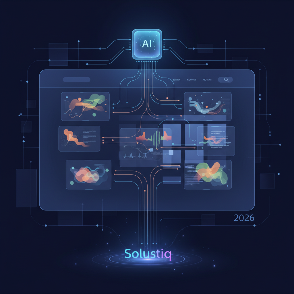 Visual representation of how Solustiq integrates AI-powered psychometric analysis for subconscious user interaction on websites in 2026, combining neuromarketing and advanced SEO strategies for enhanced engagement.