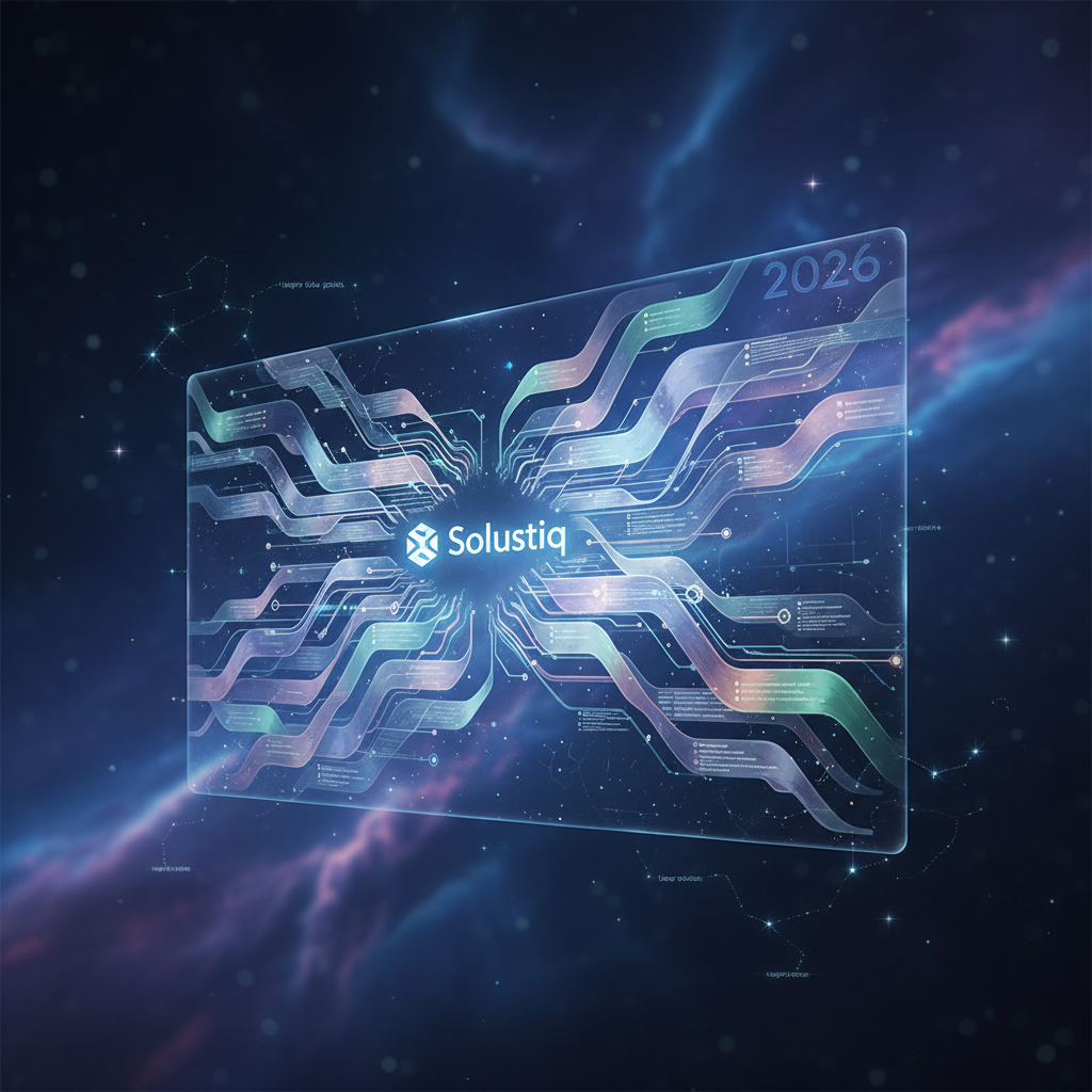 2026'da YZ destekli web sitelerinde uzun dönemli marka hikayesi anlatımını gösteren, Solustiq'in dijital miras stratejilerini vurgulayan bir görsel, yapay zeka marka hikayesi.