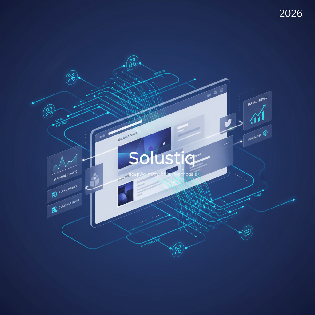 2026'da yapay zeka destekli web sitelerinde ziyaretçi etkileşimini artırmak için Solustiq'in adaptif mikro-davranış analiz modelleri ile kişiselleştirilmiş deneyimler sunuluyor. Dijital pazarlamada çığır açan YZ çözümleri.
